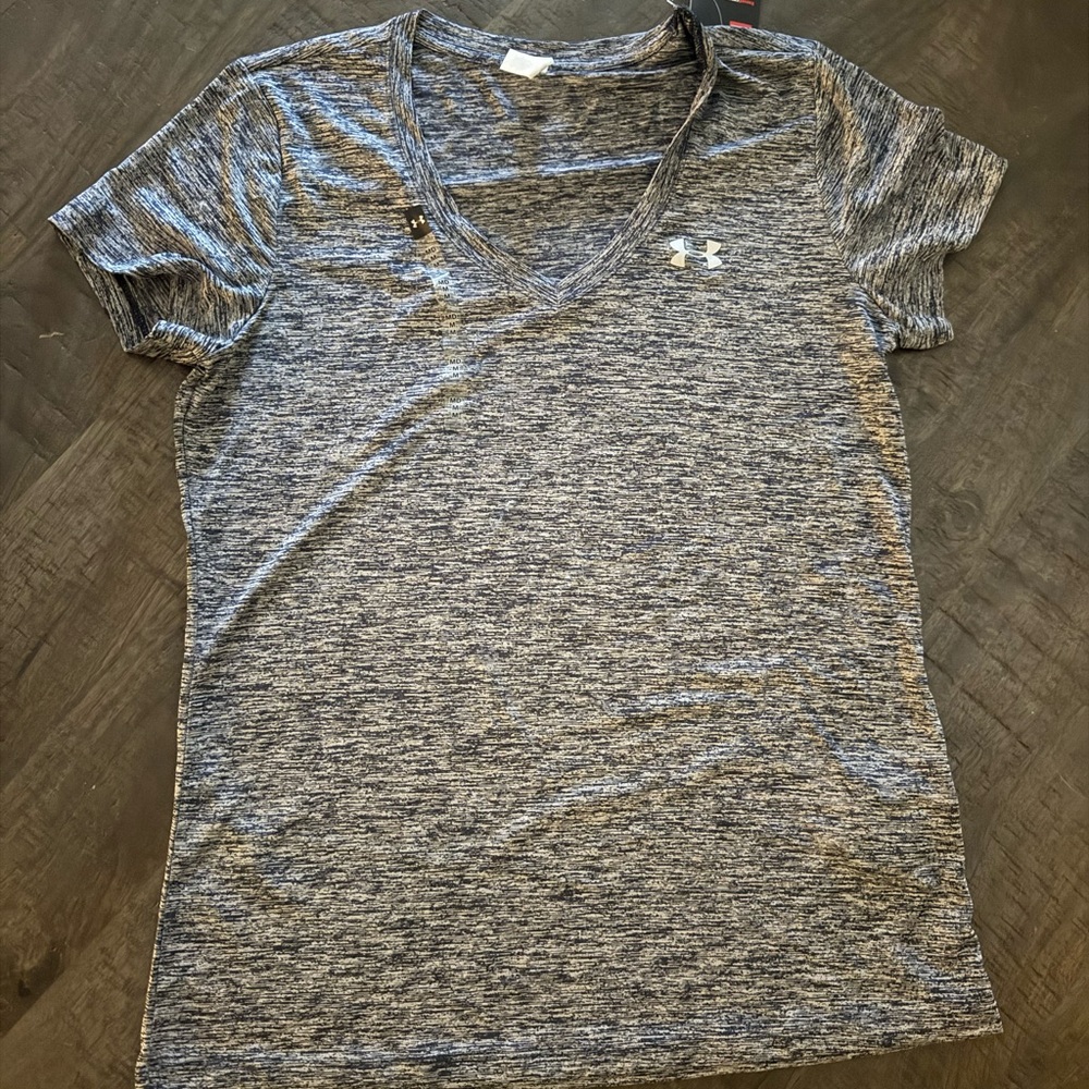 Under Armour Women's Heathered V-Neck Athletic Tee